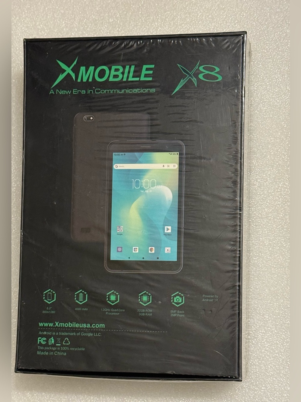 XMobile X8 Android Tablet 8" HD Display 32GB Unlocked - Brand New Sealed